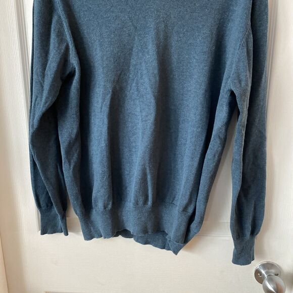 Geoffrey Beene Men’s Sweater Size Medium Cotton/Cashmere Lightweight Pullover - Picture 4 of 11
